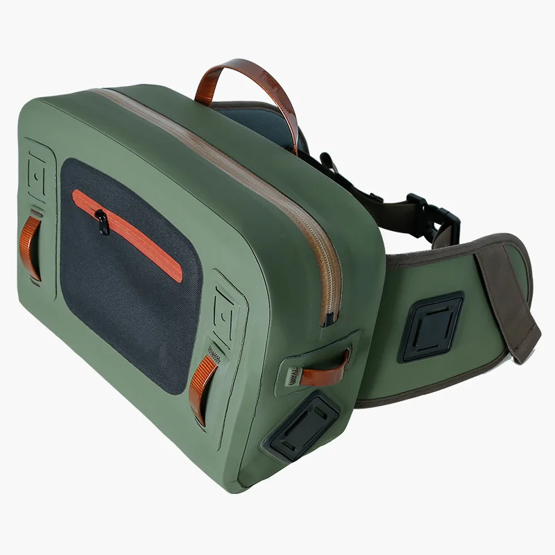 Water-proof Fishing Waist Bag Big Capacity Outdoor Casual Unisex Black Sport Bag Fishing Tackle Fishing Bags Tackle Bag