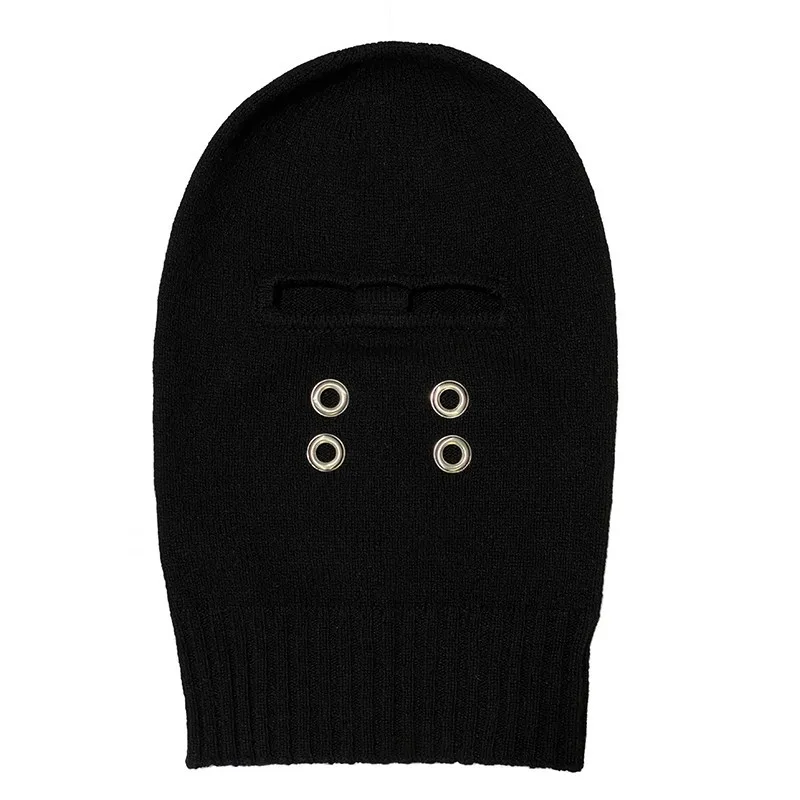 Men Solid Color Knitted Wool Hat for Women Lovers Hat Autumn and Winter Warm Casual Ring Kintted Hat