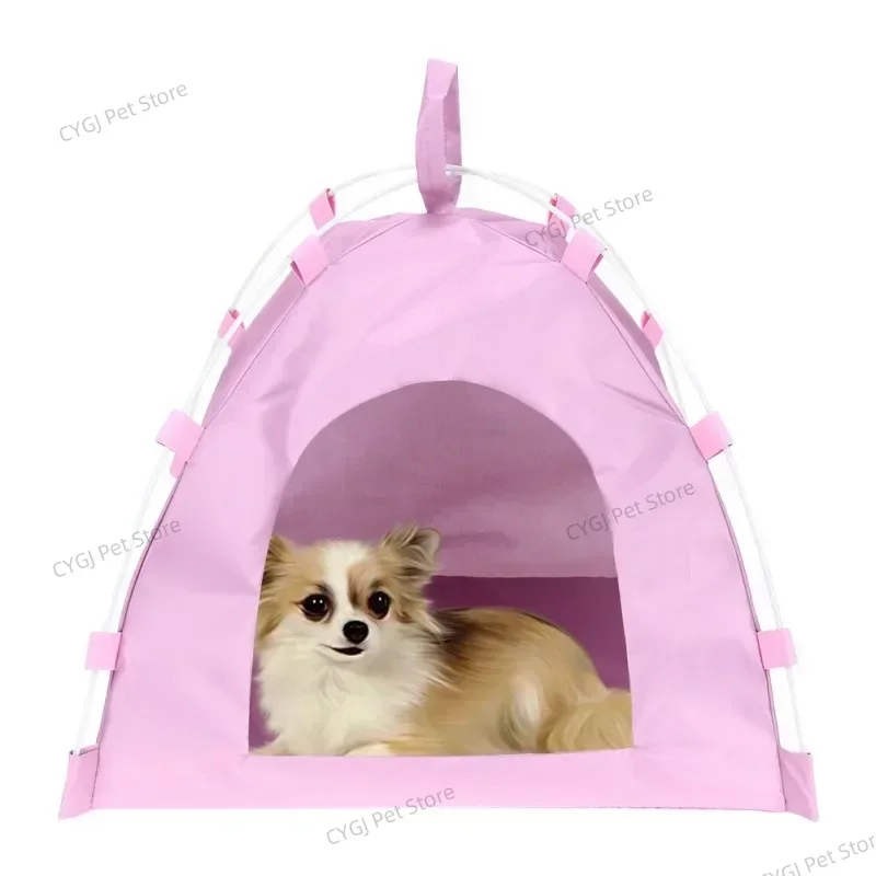 Pet Cage Dog House Kennels Waterproof Oxford Puppy Cat Tent Soft Comfortable Folding Bed Portable Cute Kitten Animal Nest