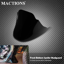 MACTIONS Motorcycle Gloss Black Mudguard Front Bottom Lower Spoiler Air Dam Chin Fairing For Harley Sportster XL Iron 883 1200