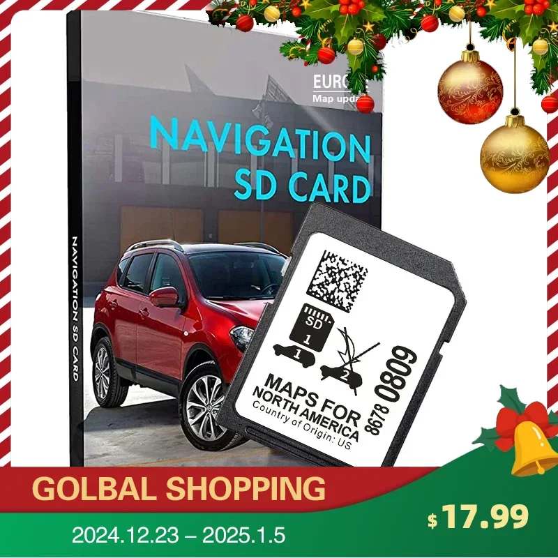 Carte SD pour Cadgrad CT5 2020-2023 Car USA LilMEX Maps, Sat Nav GPS Navigation, 8 Go, 8678-0809 Update GPS Data Road