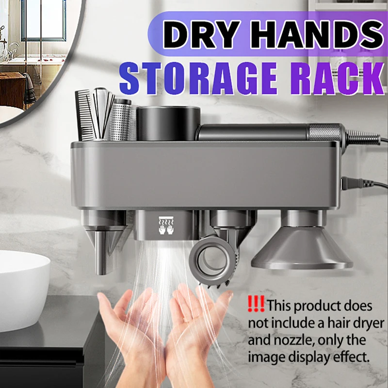 for Dyson Hand Drying Intelligence Hair Dryer holder Multi functional Storage rack smart stand no punching storage rack