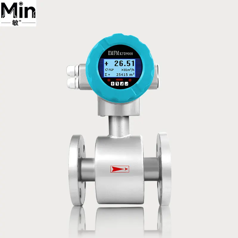 DN150 High Precision Liquid Turbine Flowmeter Industrial Flow Meter for Pure Water Edible Oil Flow Measurement Lab Use