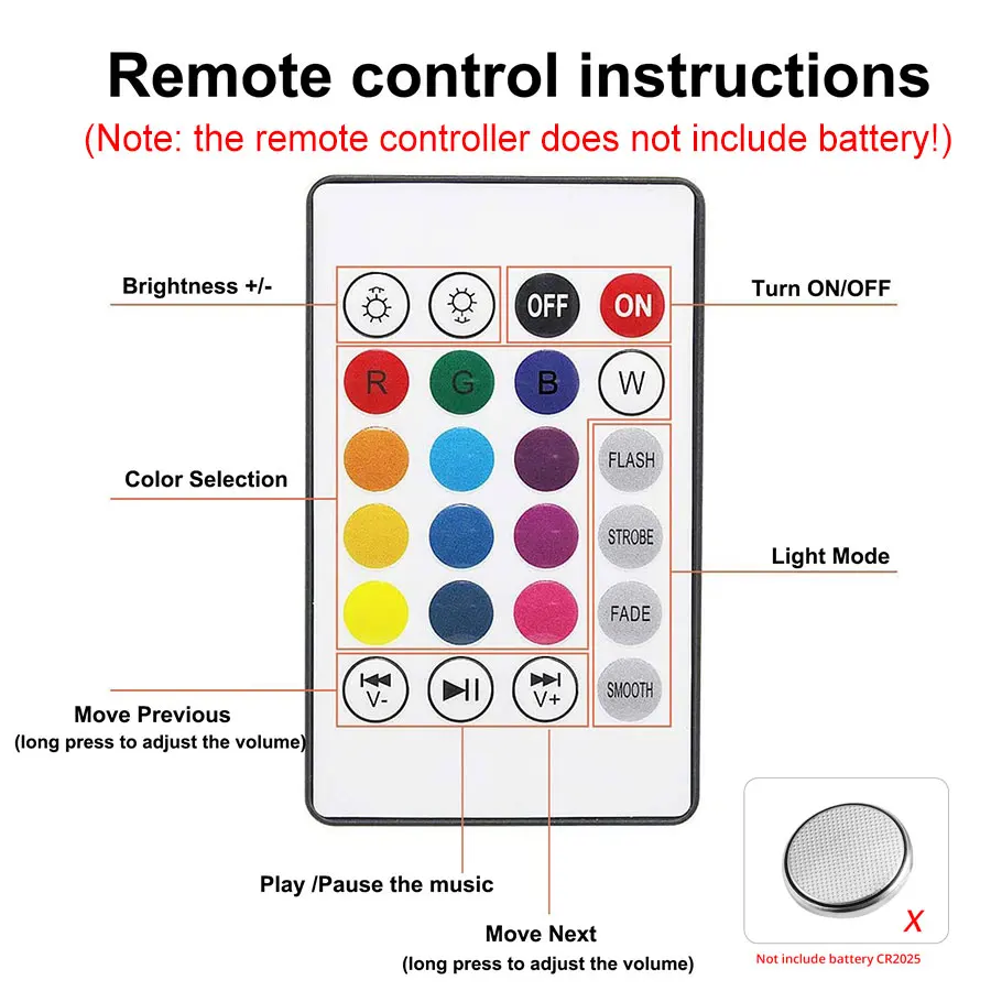 Bluetooth Music LED Bulb Remote Control RGB White Lamp Colorful 85-265V 12W E27 Stage Light Bulb for Home Party Decoration