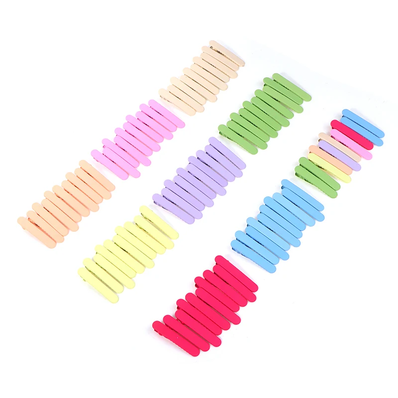 10Pcs Candy Color Hairpin Hair Styling Tool Princess Barrette Alligator Clip Traceless DIY Hair Clip Women Girls Hair Accessory