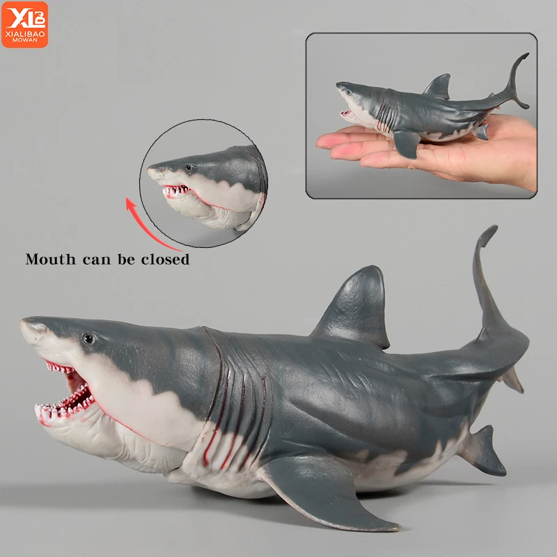 شخصية سافاج مارين ميغالودون شارك - لعبة كلاسيكية من حيوانات المحيط ونموذج الحياة البحرية من مادة PVC للأطفال