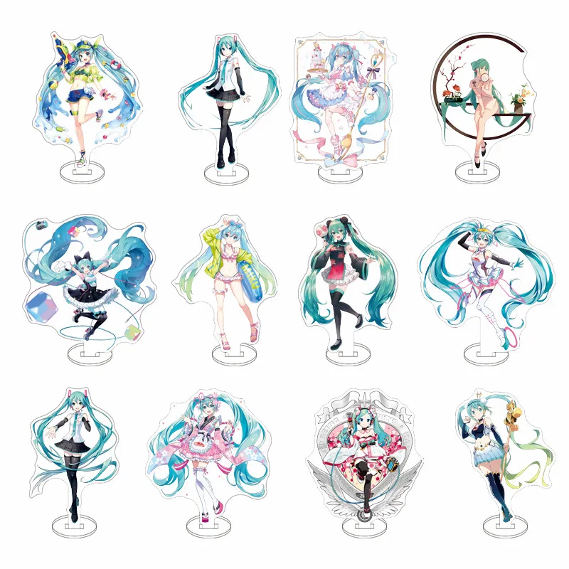 

Hatsune Miku Acrylic Stand Model Plate Decoration Originality Desk Figure Display Fans Gift Prime Product Classic Cartoon Style
