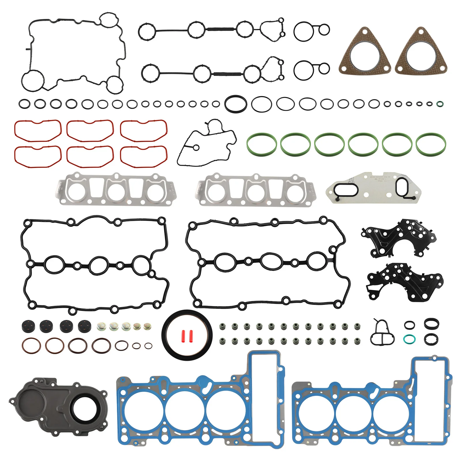 Engine Cylinder Head Valve Cover Gaskets Seals Kit Set for AUDI A6 S5 Q5 Q7 3.0T 06E103149 AG 06E103148AG