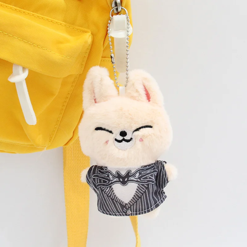 New SKZOO stray children plush toy keychain, cute animal doll bag, hanging decoration, toy pendant, children's gift