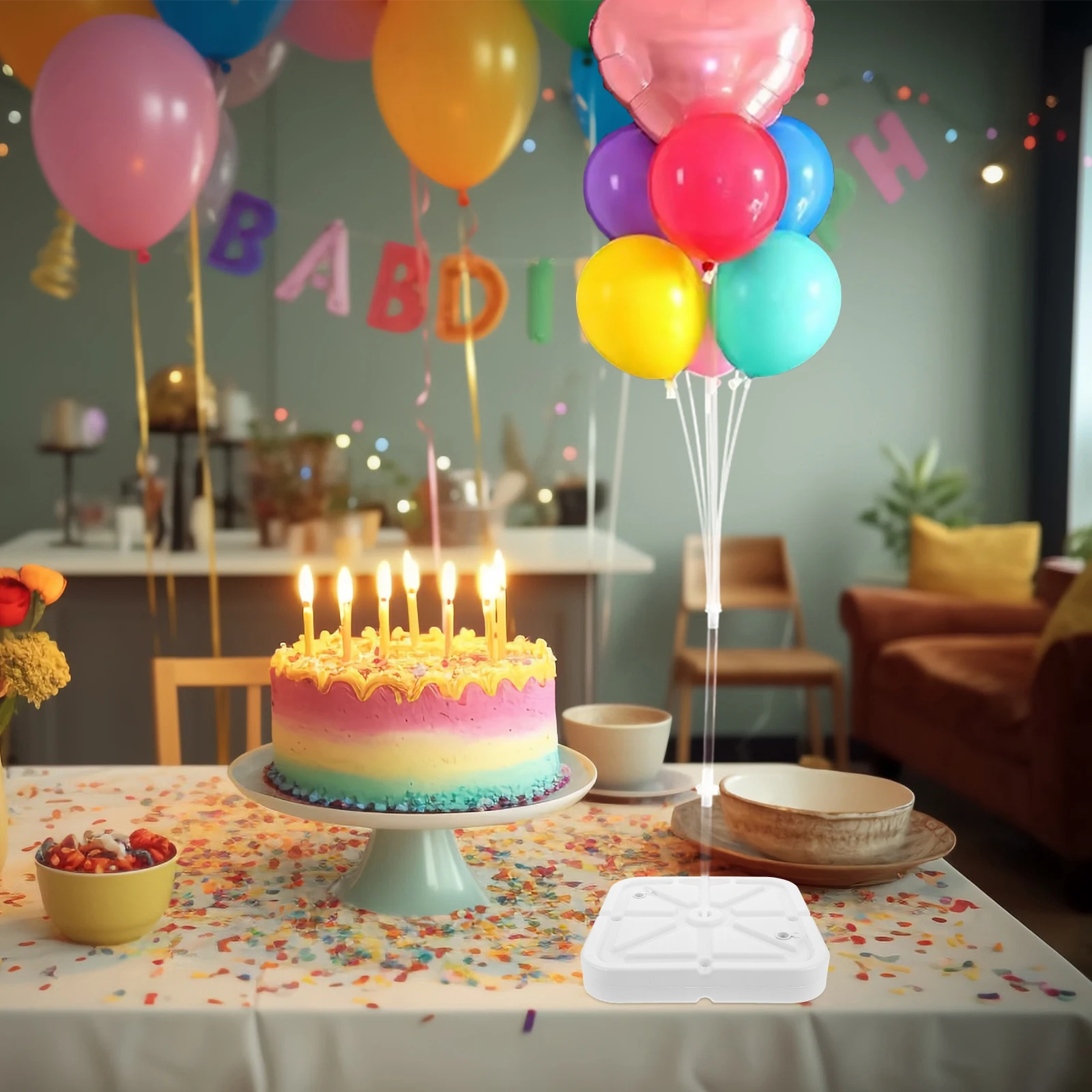

Water Filled Base Balloon Column Arch Sturdy Plastic Square Wedding Supplies Party Decorations Balloon Stand Accessories Frames