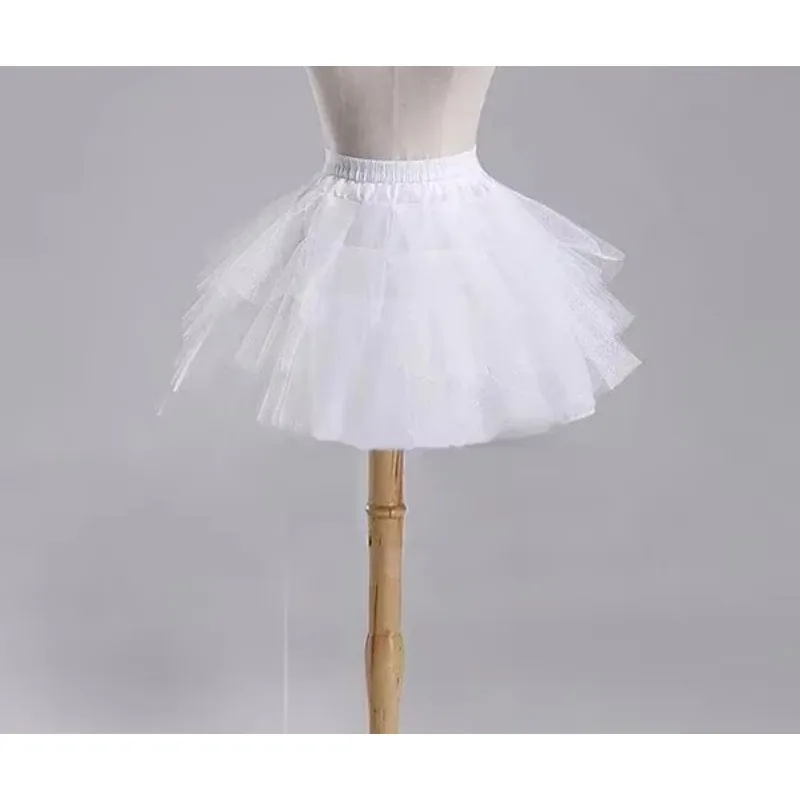 

Белая и черная короткая многослойная нижняя юбка-пышалка для свадебного платья (3 слоя), фатиновая юбка-жупон для свадьбы