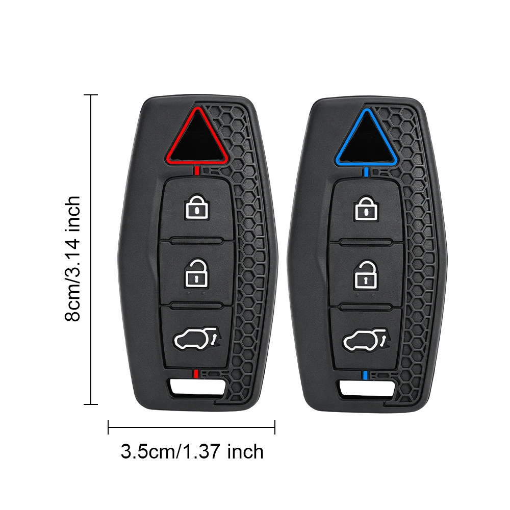 Silicone Car Smart Key Case Cover For Mitsubishi Outlander 2023 2022 3 Bottons Auto Remote Key Shell Fob Holder Accessories view 6