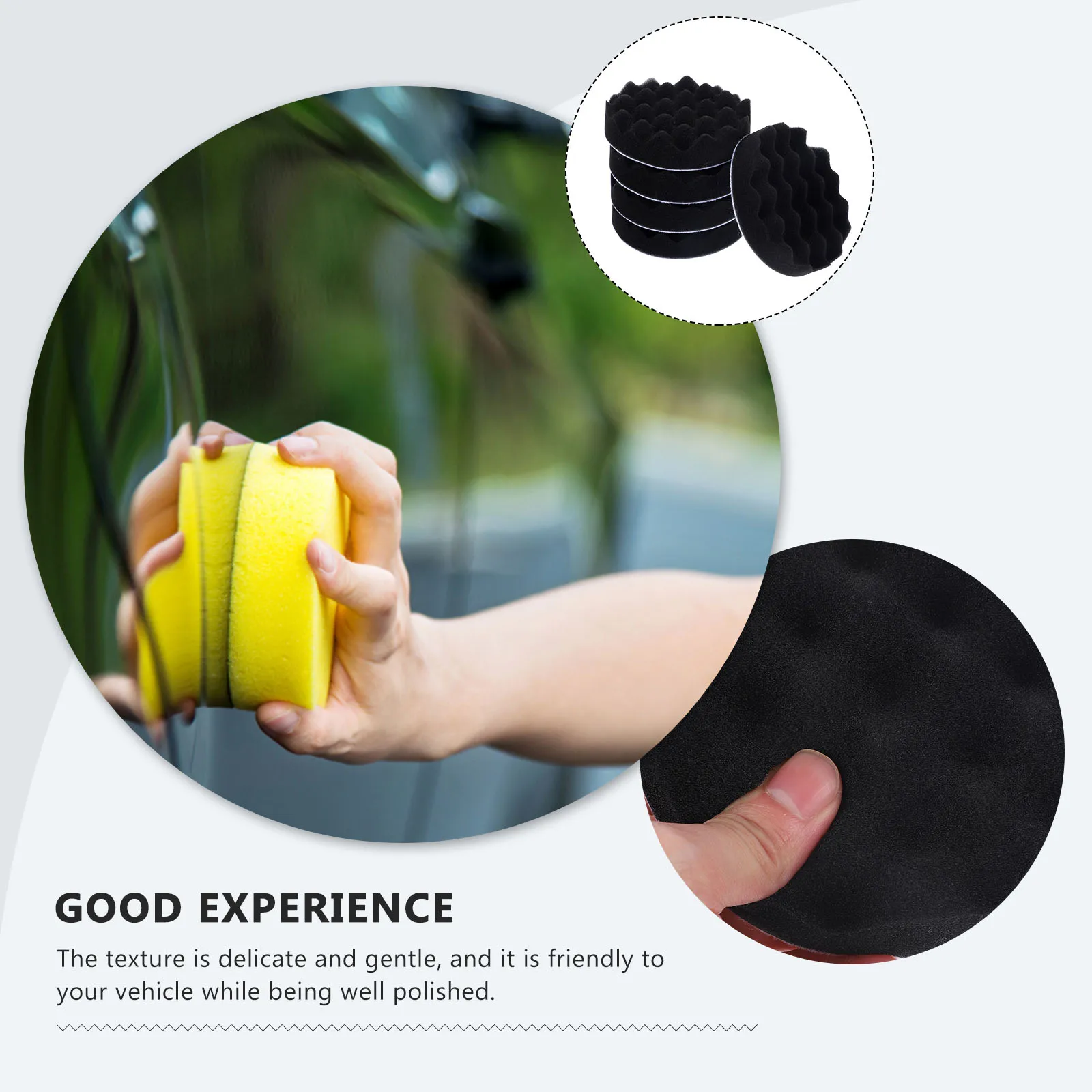 

10pcs Sponge Car Cleaning Scrubber Home Washing Durable Kitchen Tool Sponges Cleaning Scrub Sponge For Vehicle Waxing