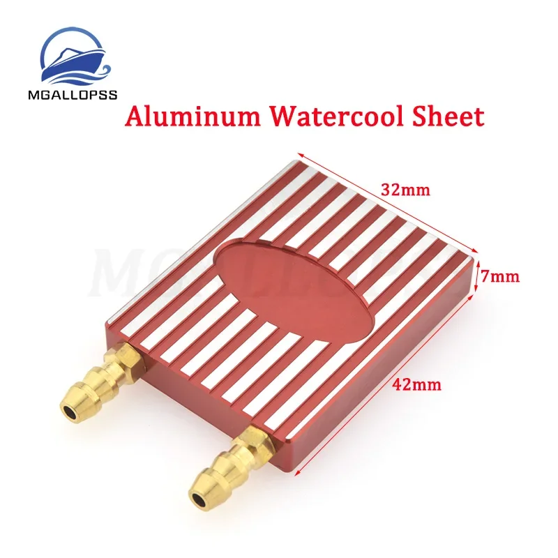 

Watercool Sheet Aluminum Alloy ESC Radiator Water Cooling Block for RC Car Bait Boat ESC Cool Down DIY Accessories 1pc