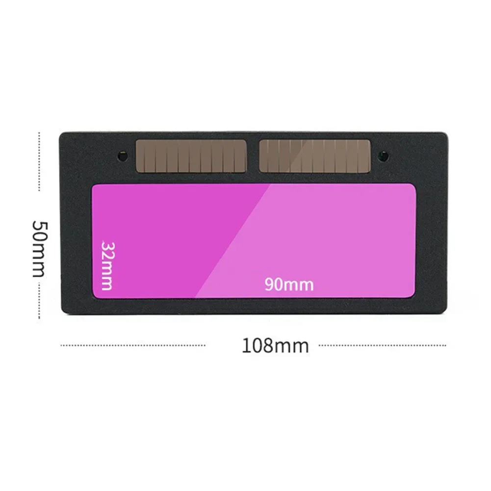 Imagem -05 - Lente de Soldagem Movida a Energia Solar Escurecimento Automático Óculos de Soldagem Capacete Máscara Acessórios para Lente de Soldagem Óculos 1pc