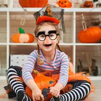Halloween Party Eyeglasses Novelty Prank Disguise Glasses Big Nose Glasses with Eyebrows Mustache Silly Photo Props Supplies 4