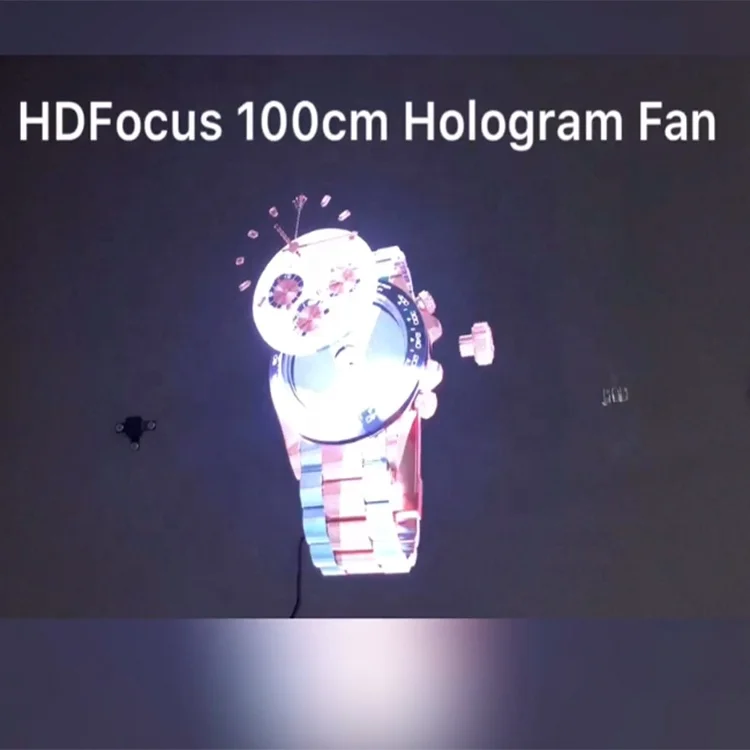 Promotionele 100 cm RohS Fans Big Hologram Display Reclameruitrusting