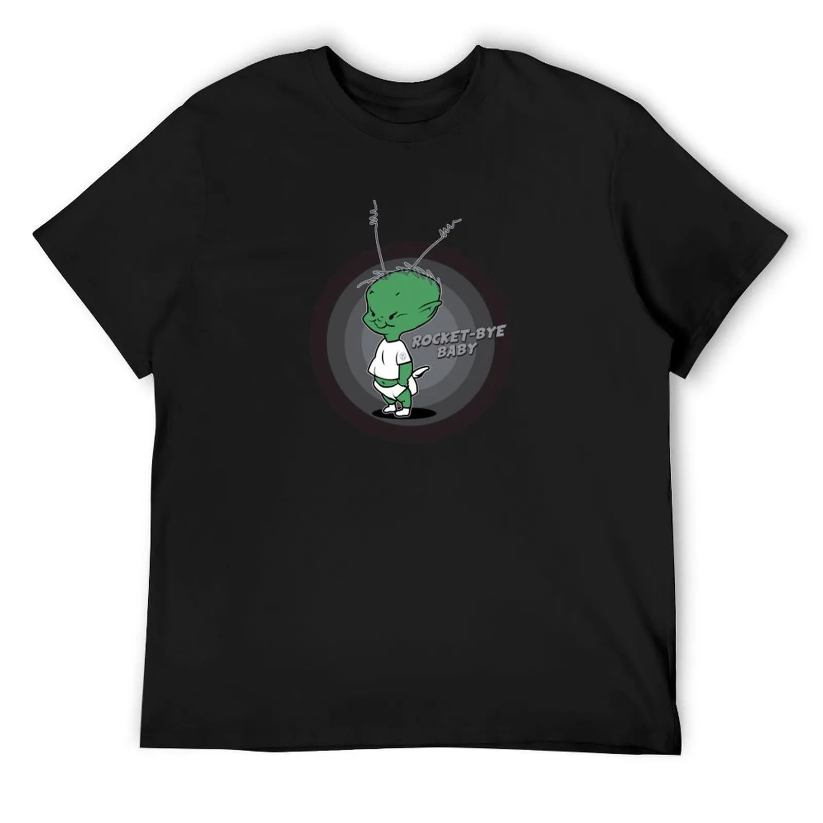 

ROCKET-BYE BABY II T-Shirt summer top T-shirts man luxury designer heavyweights men t shirt