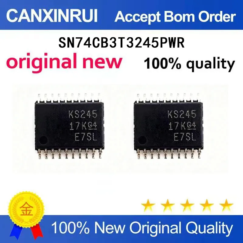 

(5-100 Pieces) New SN74CB3T3245PWR silk screen KS245 package TSSOP-20 signal switch/codec