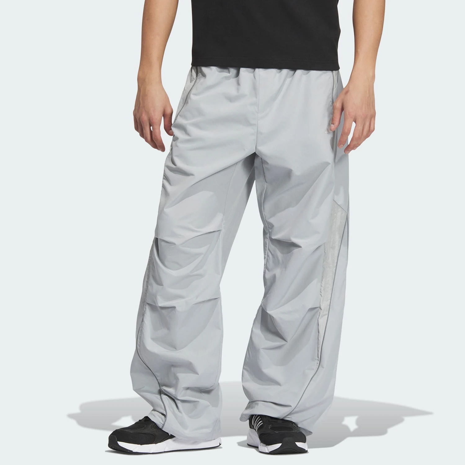 Adidas Originals Authentic New Mens Reflective Casual Sports Casual Umbrella Pants JI8738