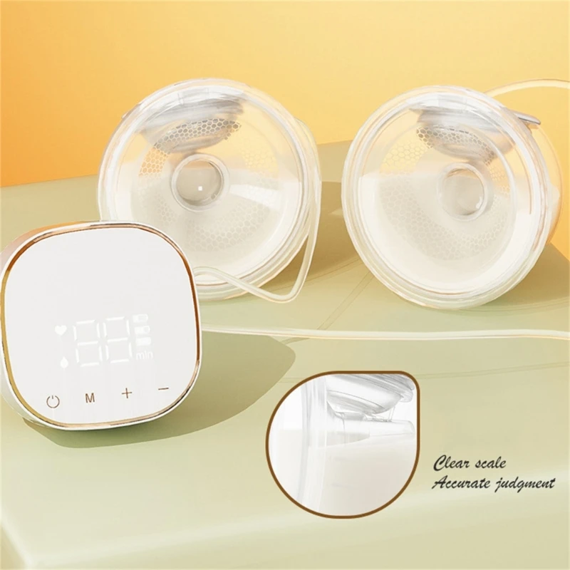 Separable Double Side Electric Breastfeeding Pump Automatic Milk Collector Invisible Wearing Milk Pump for Busy Moms