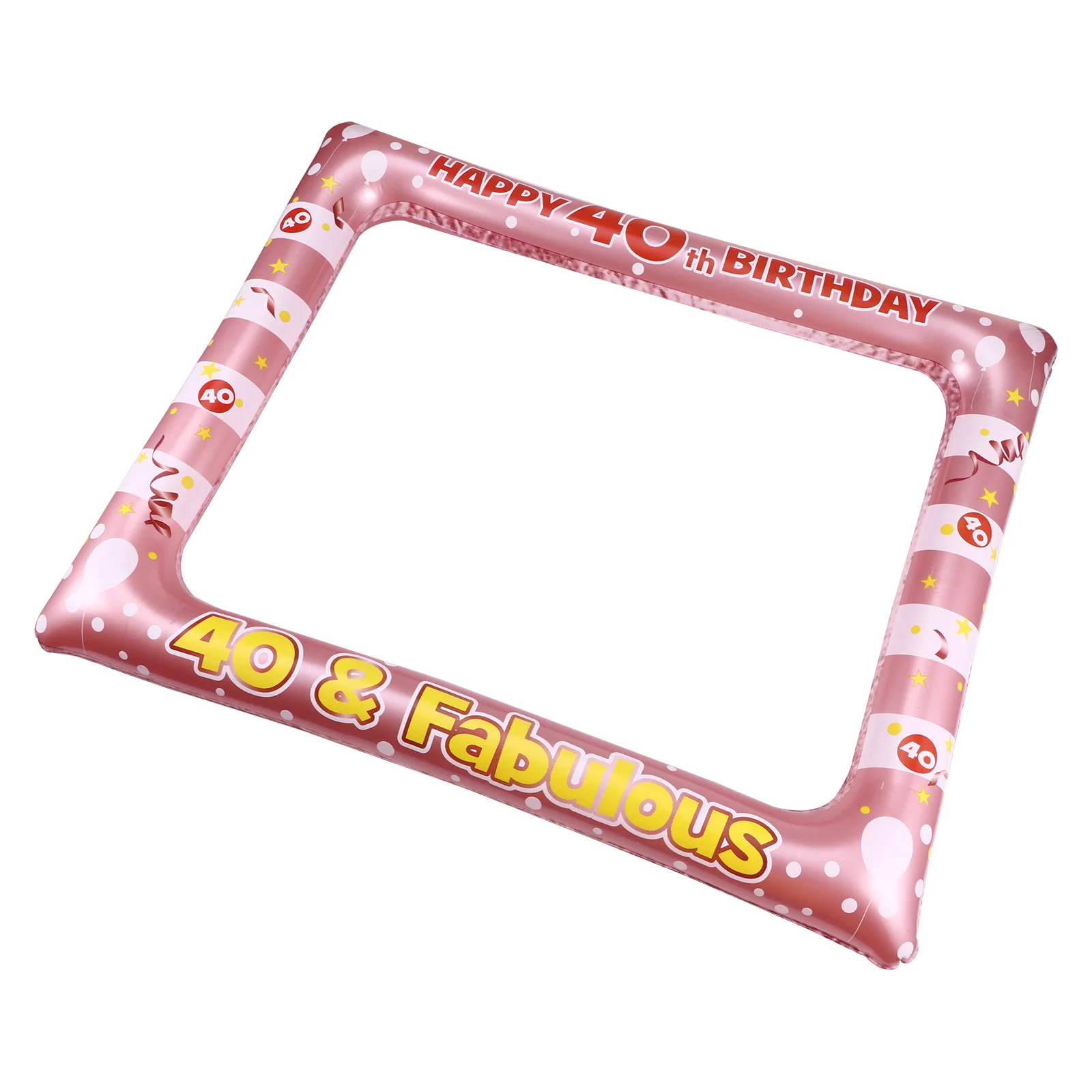 Birthday Photo Props Booth PVC Frame 18th Selfie Funny Party Picture Frames Rose Gold Decorations for Inflatable