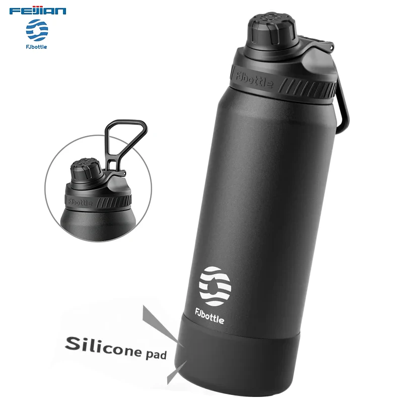 FJbottle 24/32OZ flacons sous vide en acier inoxydable bouteille d'eau thermique gobelet garder au chaud et au froid Portable sports de plein air Thermo tasses