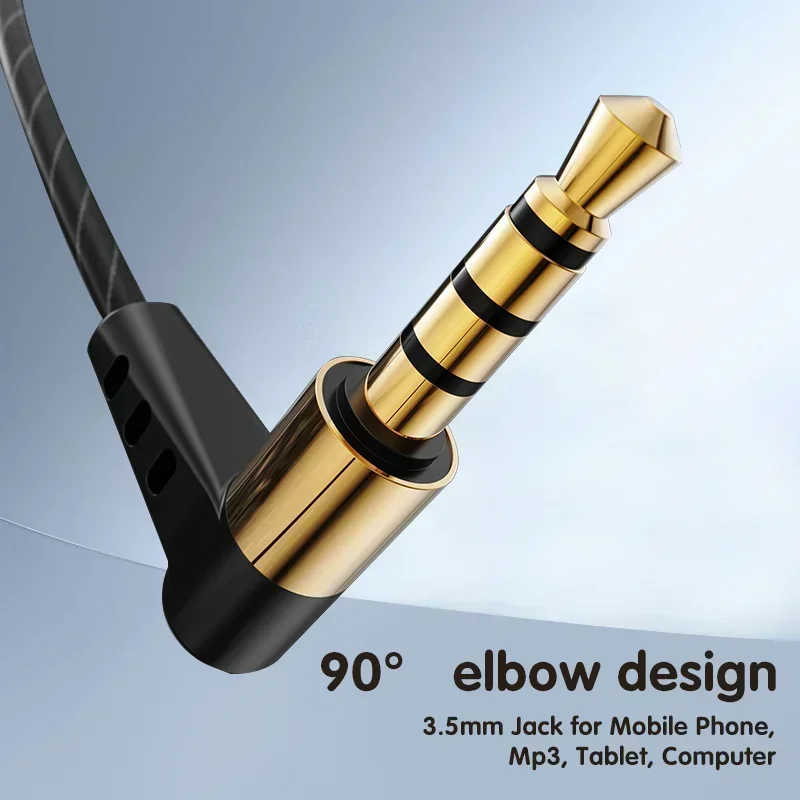 2025 Dynamic Wired Earphones HIFI Heavy Bass Music Headset Earbuds 3.5MM In Ear With Mic Race Gaming Headphone Noise Cancelling image 4