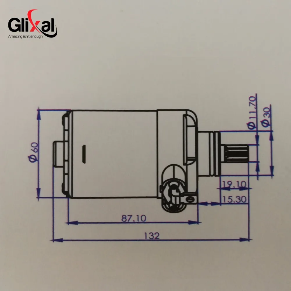 Glixal GY6 125cc 150cc Electric Starter Motor with Wire for 4-stroke 152QMI 157QMJ Scooter Moped ATV Go-kart Engines