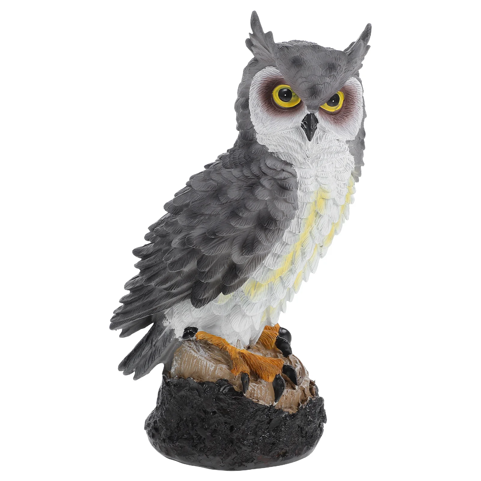 

Resin Owl Statue Realistic Outdoor Owl Decoration for Garden Yard Courtyard Porch Lifelike Resin Garden Ornament