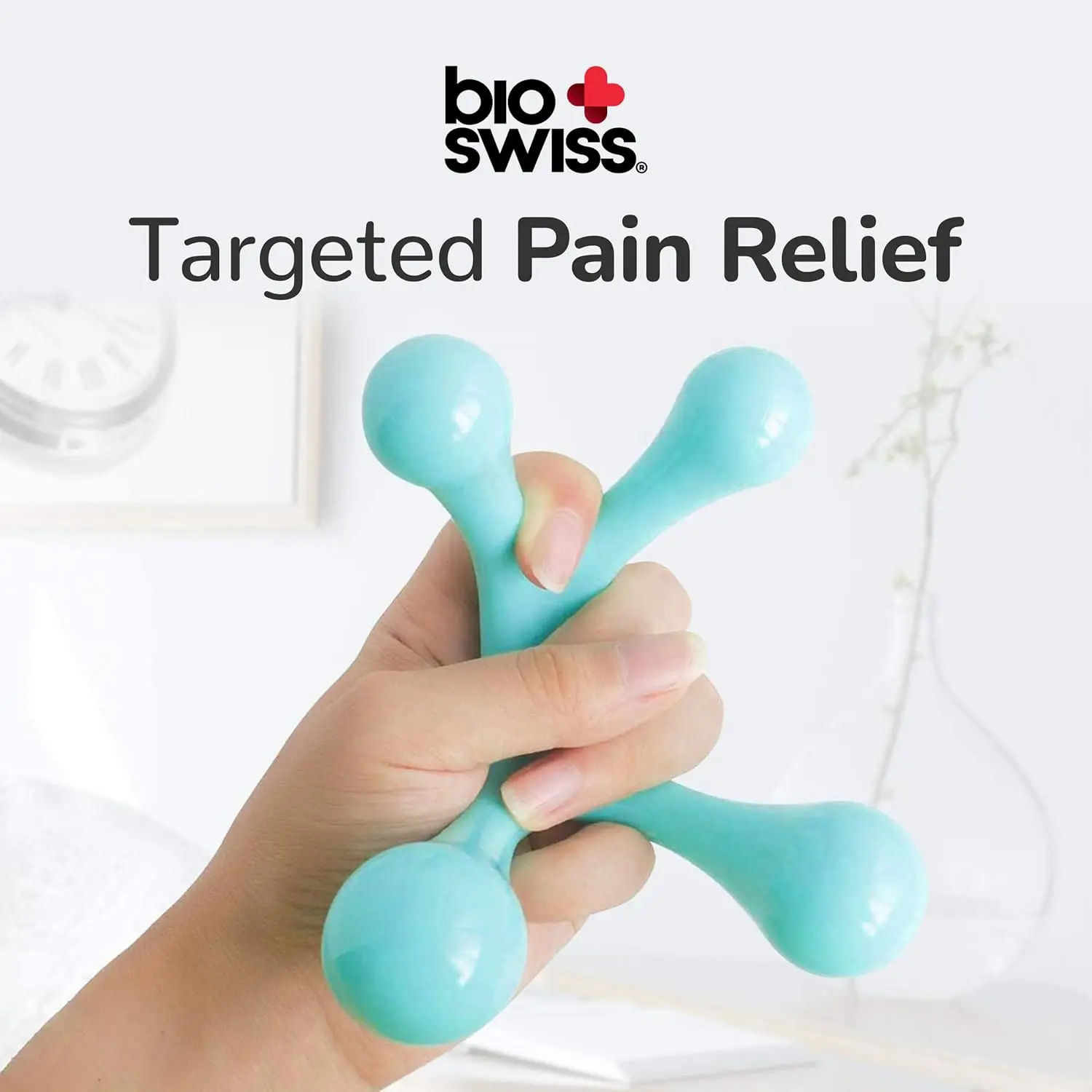 Massaggiatori per alleviare i muscoli 2 in 1 - Strumenti per punti di pressione a 4 gambe per collo/schiena/piedi, perfetti per il recupero sportivo e la rottura dell'ufficio