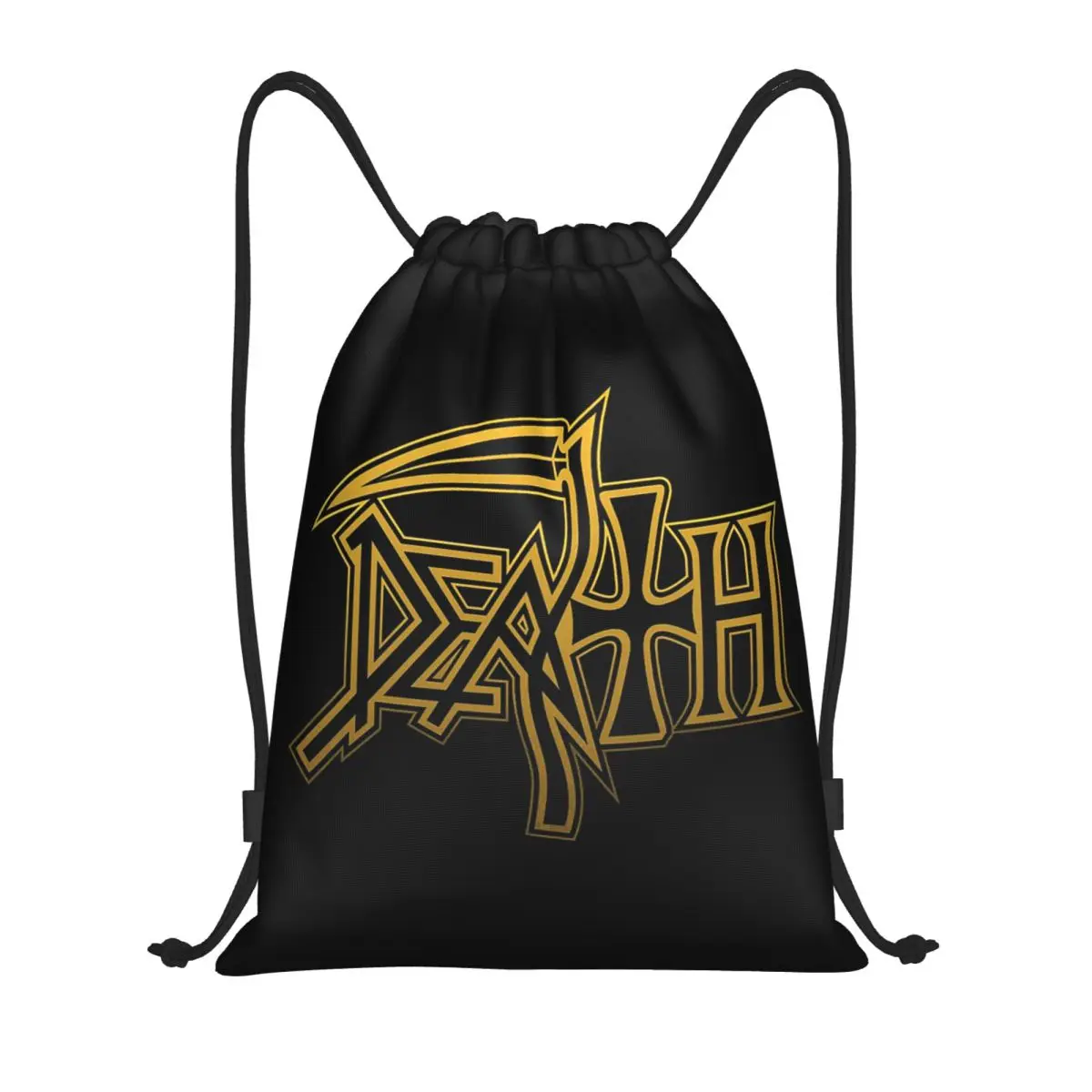 

Death Metal Band Backpacks Multi-function Drawstring Bundle Pocket Sports Bag Book Bags for Man Woman Students