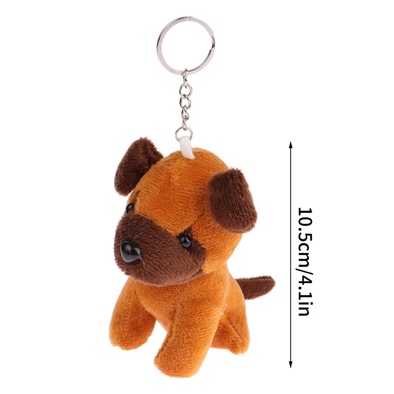 Cute Wolfhound Plush Toy Cartoon Wolf Dog Pendant Soft Stuffed Doll Keychain Backpack Car Bag Key Ring Decor Kid Gift