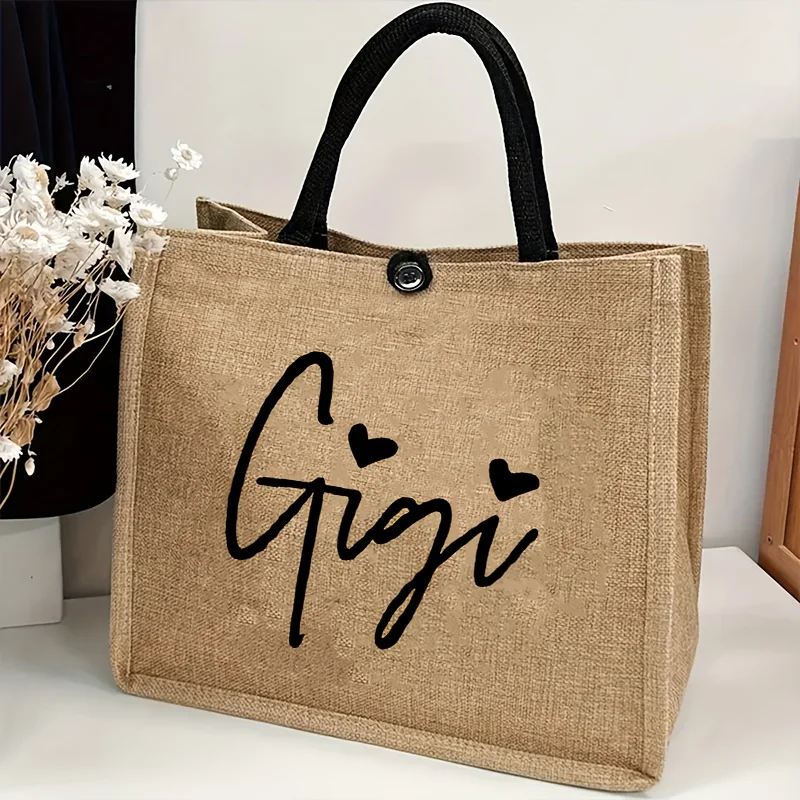 

Сумка-тоут из ткани Gigi String Special Fund с практичным внутренним карманом, идеально подходит для путешествий на природу, хранения вещей и покупок.