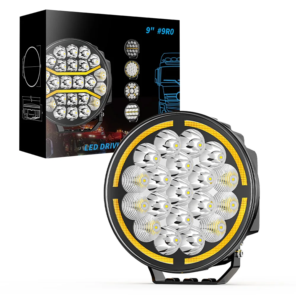 

9" Round Car Working Light Truck Off-Road Driving Light Retrofitted Front Headlight Auxiliary Car Light Day Running Light 9R03