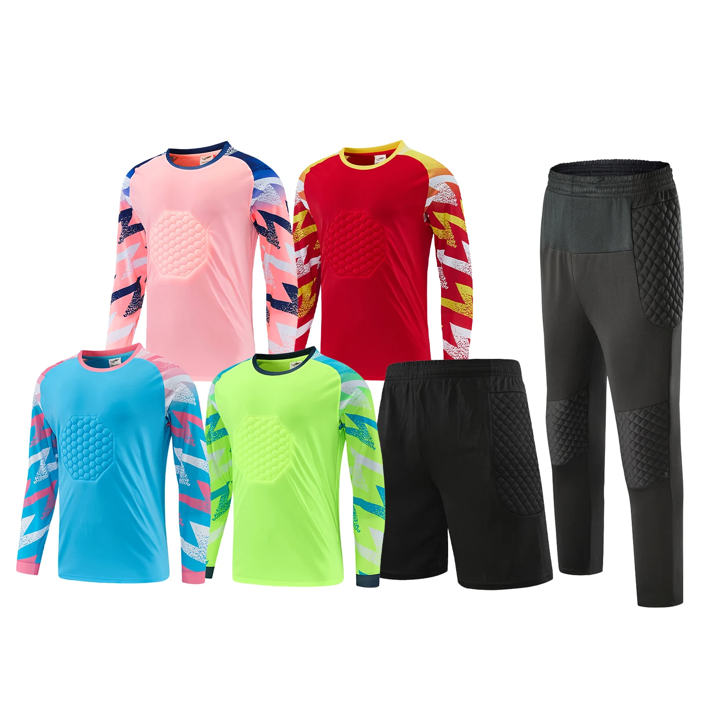 2026 Men Football Goalkeeper's Uniform Athletes Soccer Goalie Adult Football Player Pant Clothes DIY Custom Uniform