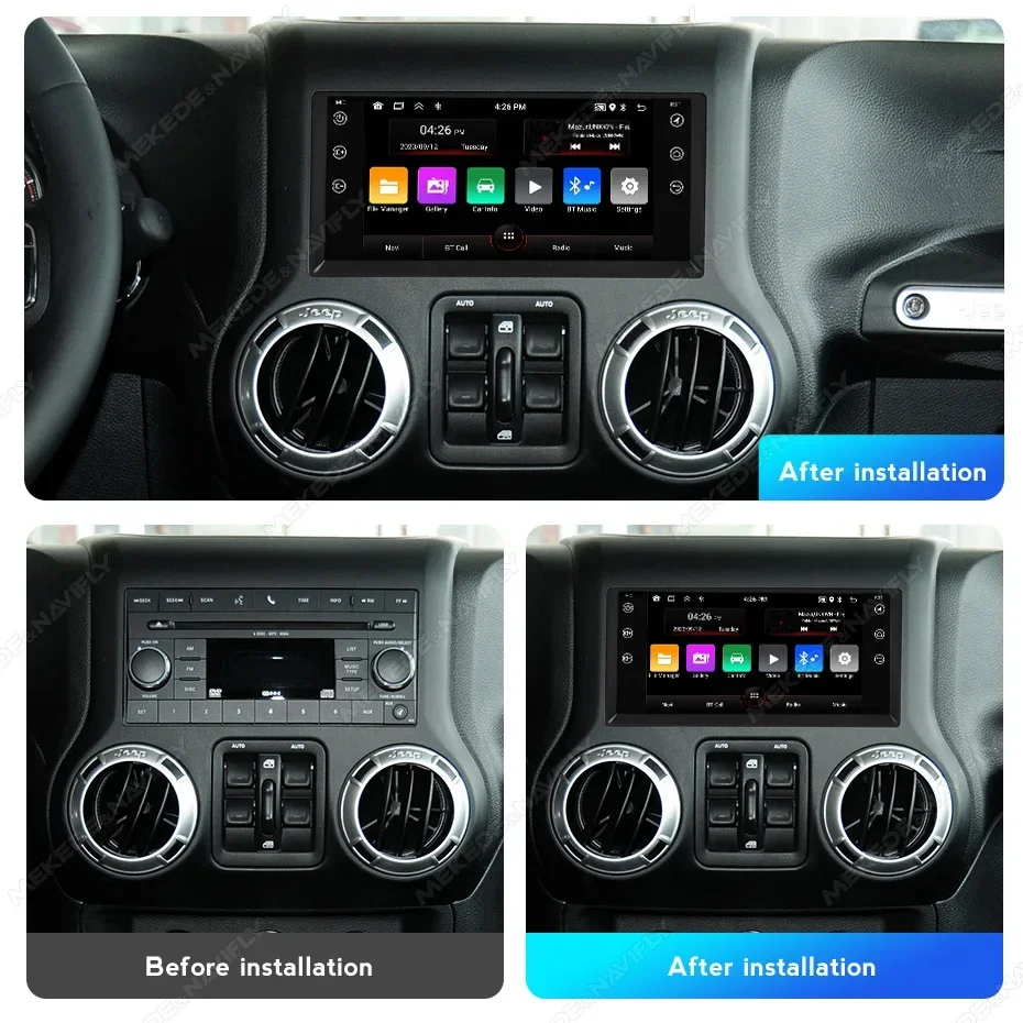 7'' Touch Screen Android Auto Audio for JEEP Grand Cherokee Liberty Wrangler Chrysler Carplay Car Radio Stereo Multimedia Player