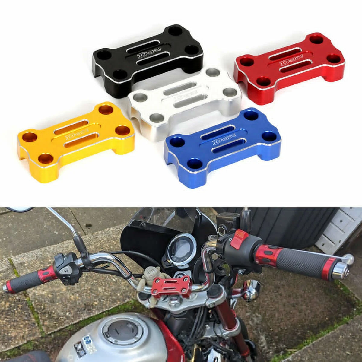 

Верхний зажим на передний руль 3D Monkey для HONDA TRAIL/MONKEY 125 DAX125 MSX SF CT125 Grom 2018-2023, верхний зажим на руль, подходит