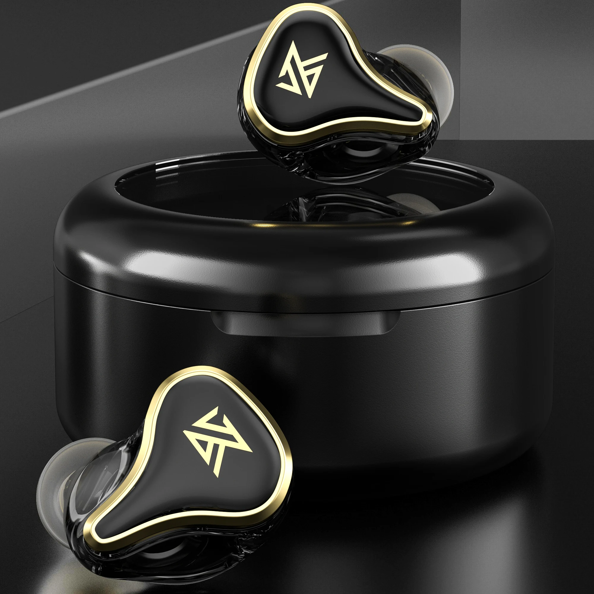 KZ  Bluetooth 5.2 Earphones TWS Wireless Headphones Hybrid HiFi Game Earbuds Sport Headsets SK10 Pro