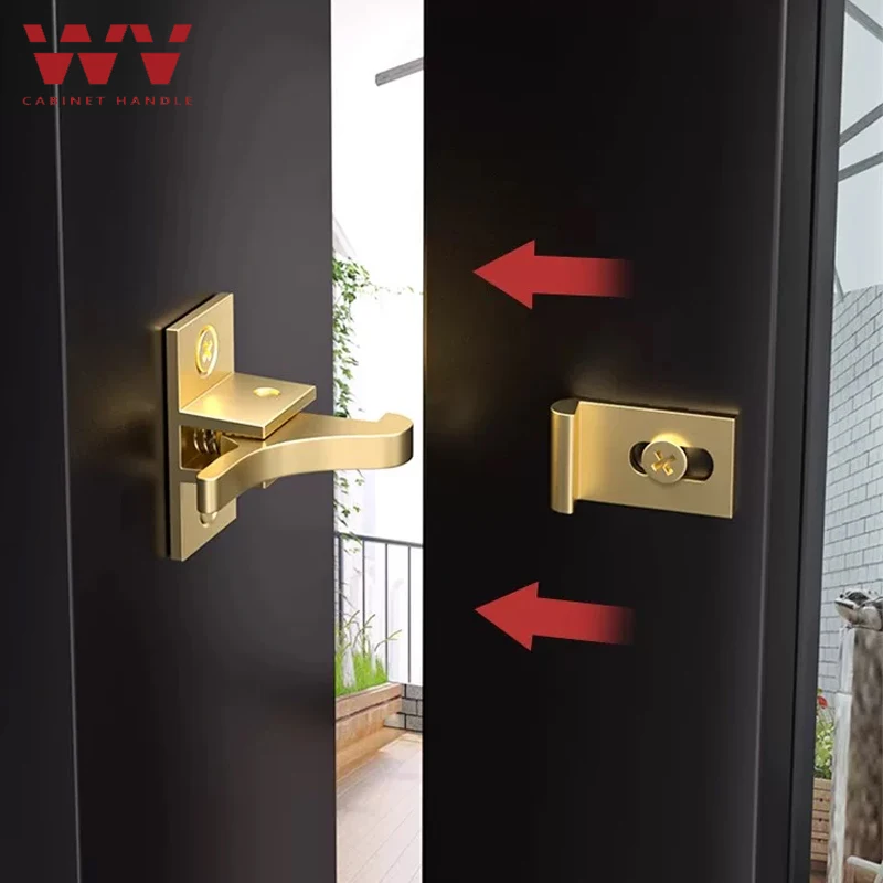 1PCS Bird Shaped Buckle 28*16mm Door Window Compact Brass Spring Latch Lock Retro Cabinet Elbow Buckle Low Noise Home Hardware