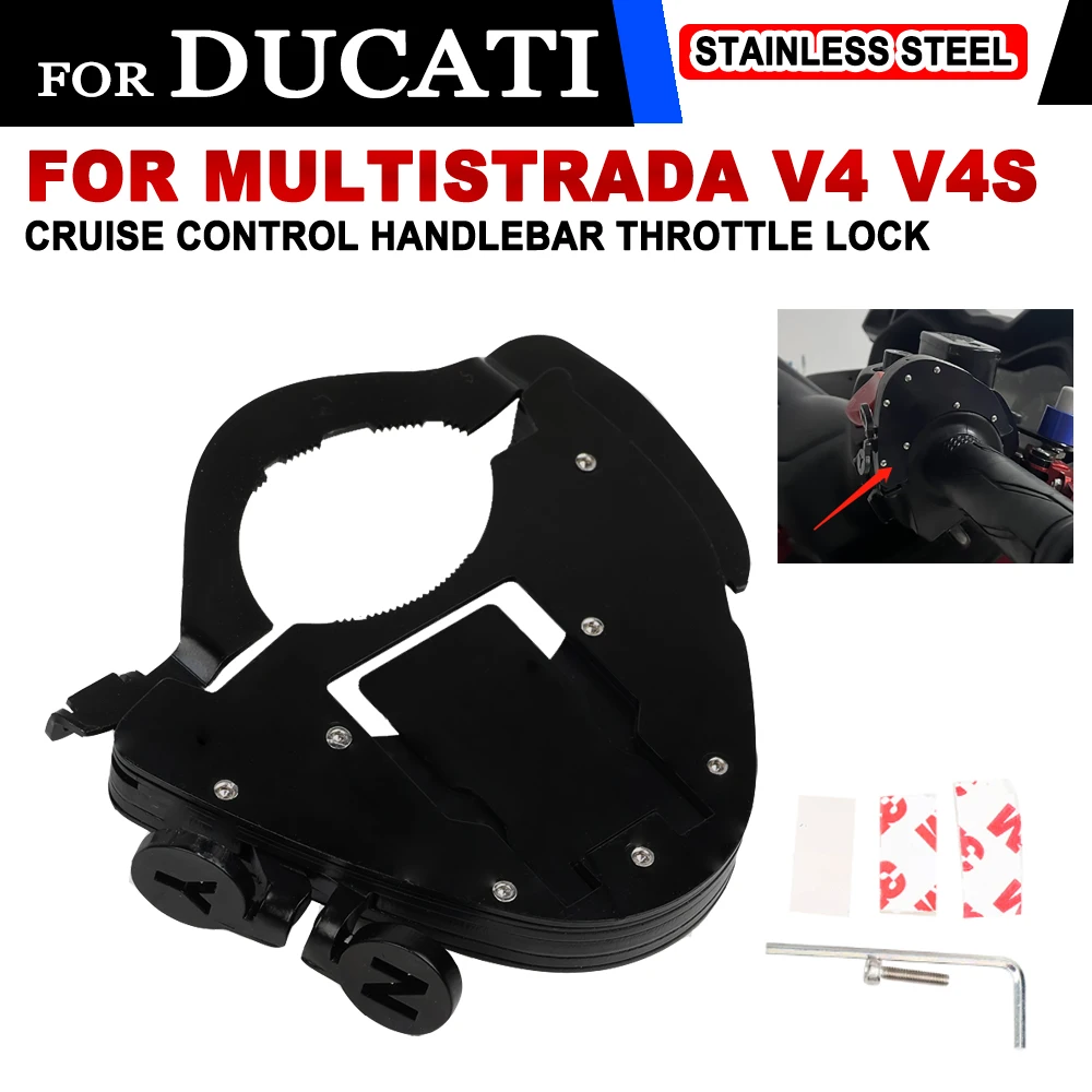 For Ducati Multistrada V4 V4S V4 S Sport Motorcycle Accessories Speed Cruise Control Handlebar Throttle Lock Save Effort Assist