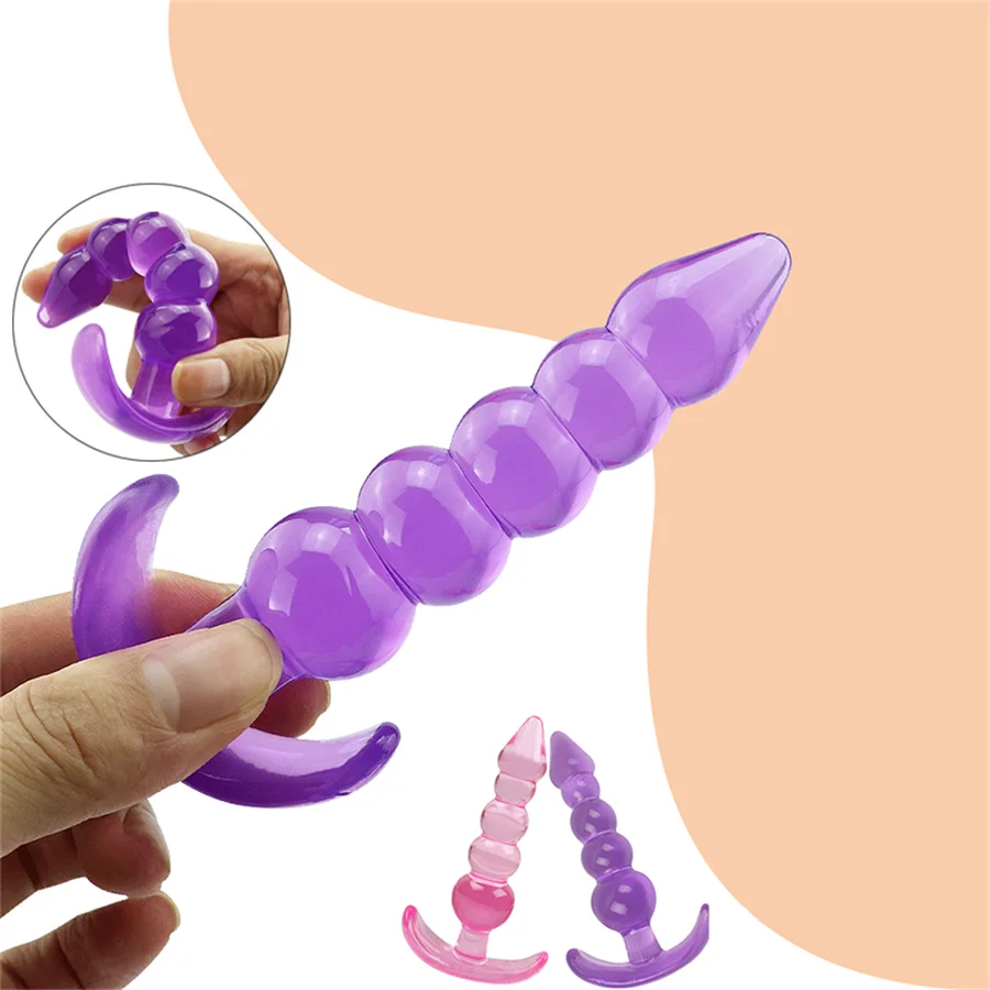 Silicone Anal Plug Dildo Masturbation Vaginal Butt Plug Anal Trainer Stimulator Erotic Sex Toys For Women Men Adult Products