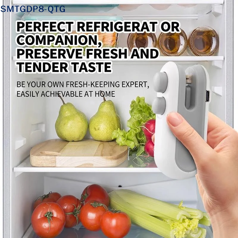 Portable Mini Bag Sealer With 2 In 1 Sealing And Cutting Function Perfect For Home Kitchen Snack Food Storage Fresh Preservation