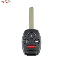 J54 Car Key 4 Key + ID46 Chip 313.8 Frequency Remote Entry Key Fob For 2003 2004 2005 2006 2007 Honda Accord Oucg8d-380h-a