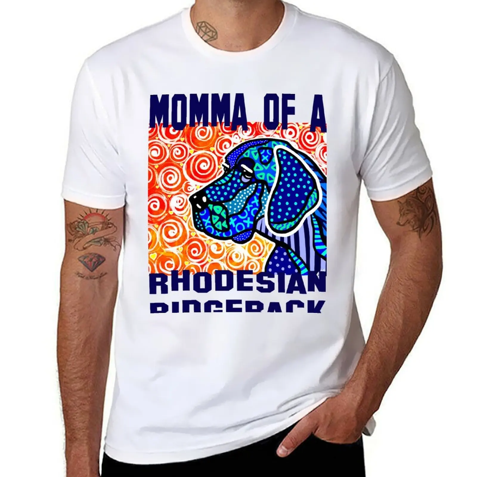 

Dogs Dog Gift Mother's Rhodesian Jackie Lover Best T-Shirt Ridgeback Of Carpenter Mother Rescue Gifts Momma Day Mom Puppy Seller