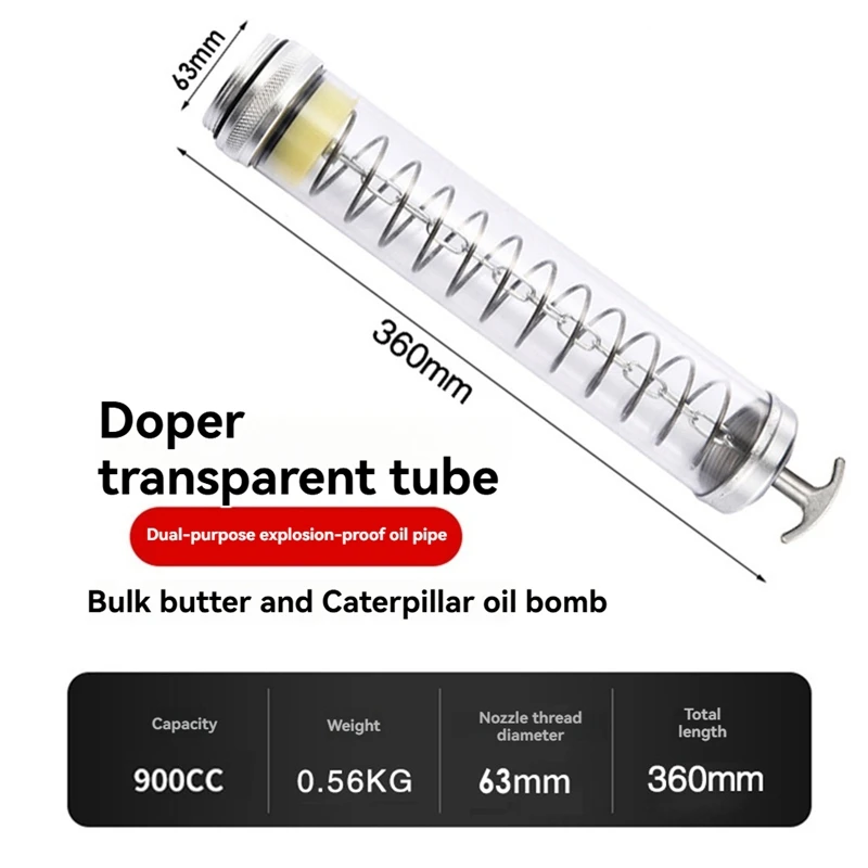 Grease Transparent Tube High Pressure Grease Pipe Duty Grease Transparent Heavy Duty Grease Clear Tube-A23R