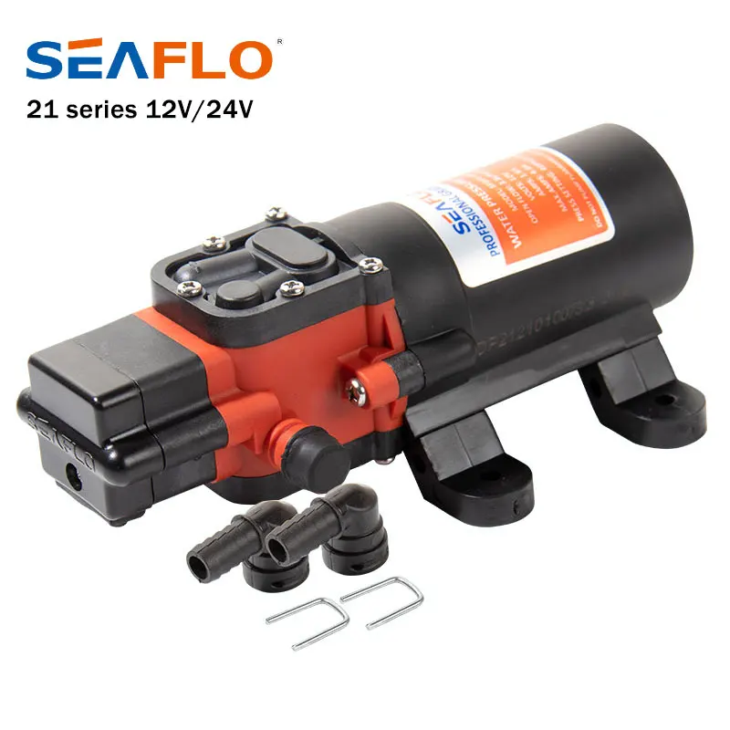 

SEAFLO DC 40PSI 12V Marine RV Water Pump Small Diaphragm Self Priming Pump For Caravan Boat Yacht Accessories