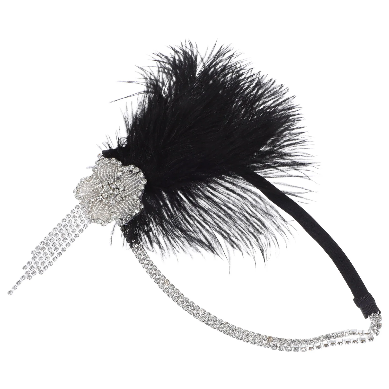 

Tassel Flapper Headband One Size Soft Comfortable 1920s Theme Wedding Photography Prop Roaring 20s Accessories