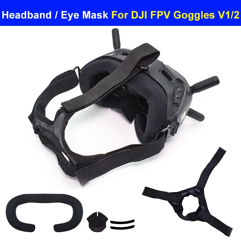 Headband Sponge Foam Eye Mask Cushion For DJI FPV Drone Goggles V1/2 Flight Glasses Replacement Comfortable Face Pad Accessories