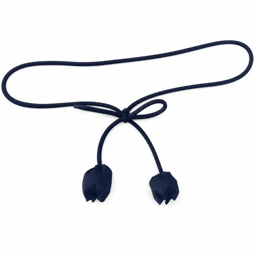Stylish Cloth Tulip String Waist Belt Handmade Tie Up Waist Rope High-End Soft Fabric Waist Chain Dress Accessory